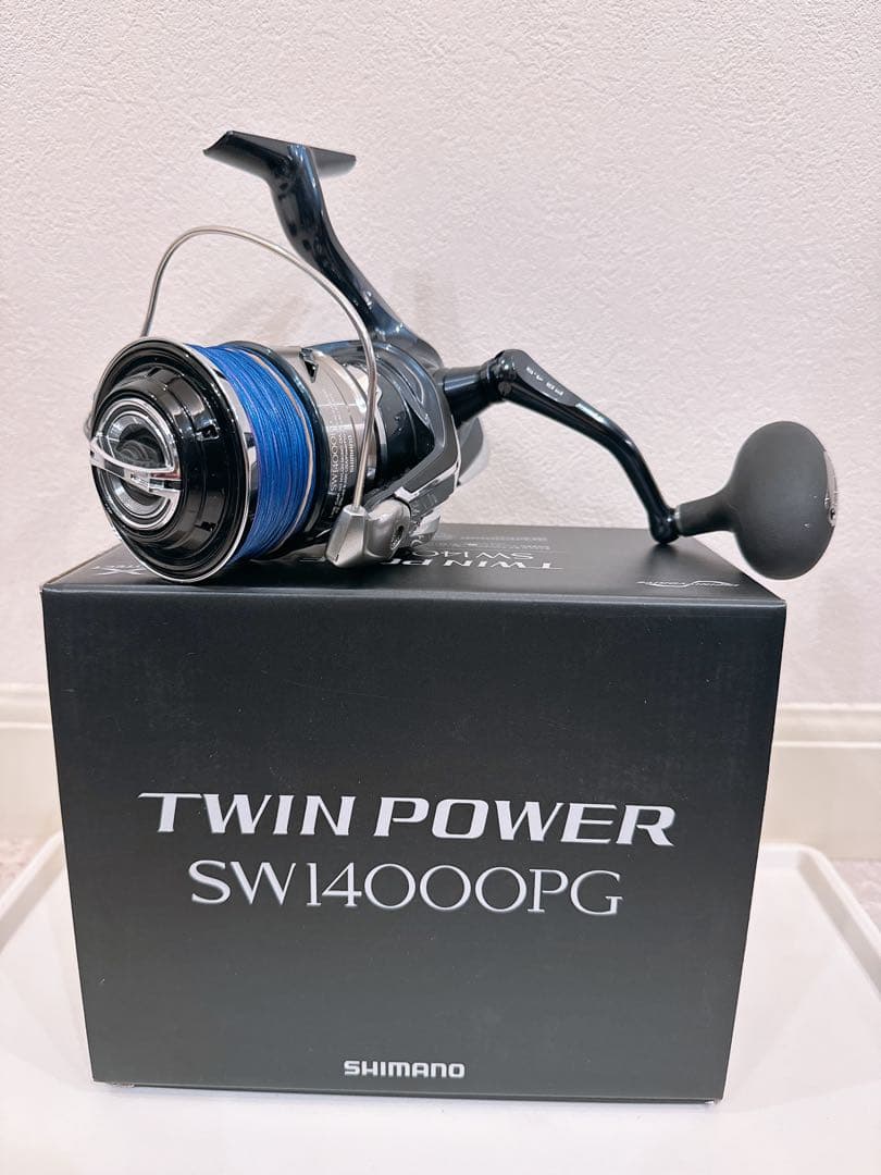 シマノ　21 ツインパワー　SW 14000PG + バリバス　6号ライン