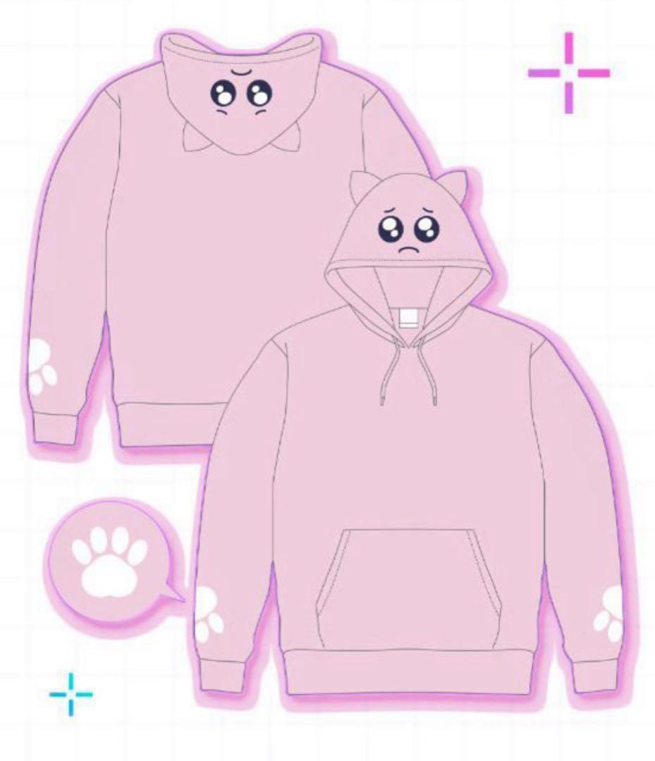 【てんしのお茶会】ニディガ 展ねこみみもふもふぴえんパーカー 1点