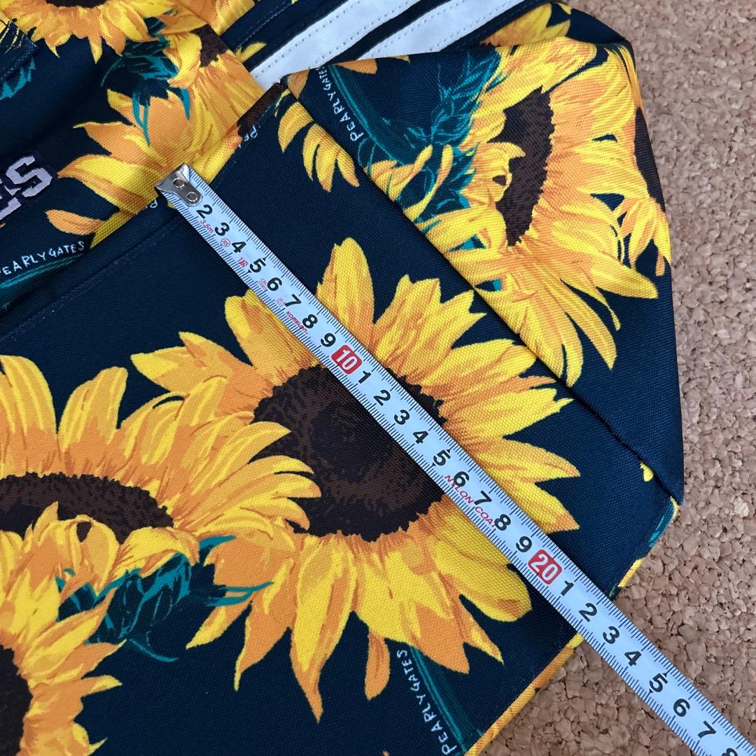 21日まで値下げ PEARLY GATES ひまわり柄 トートバッグ大容量