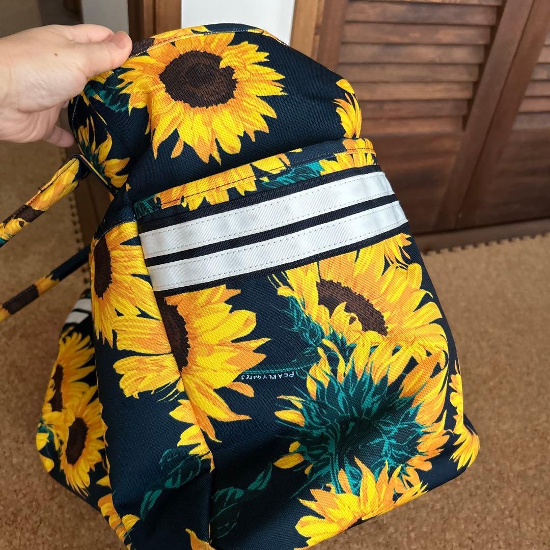 21日まで値下げ PEARLY GATES ひまわり柄 トートバッグ大容量