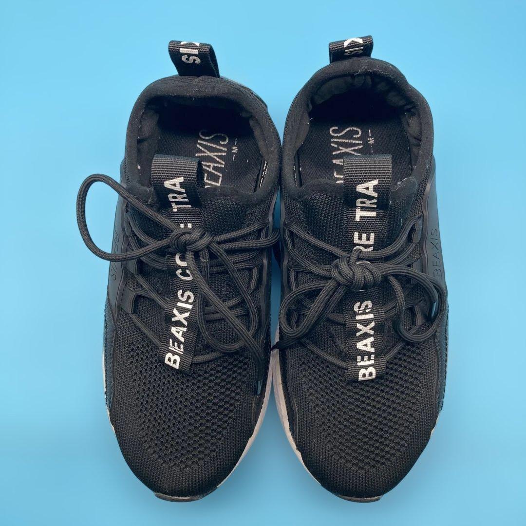 【美品】BEAXIS バランスコアスニーカービーアクシスダイエットシューズM黒