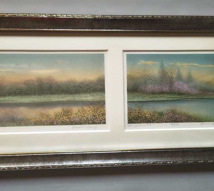 特価◯絵画 リトグラフ版画 額装品