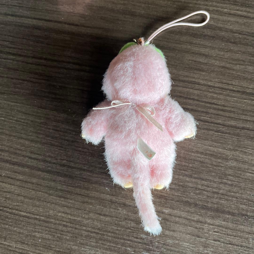 もんちっち　ストラップ ピンク