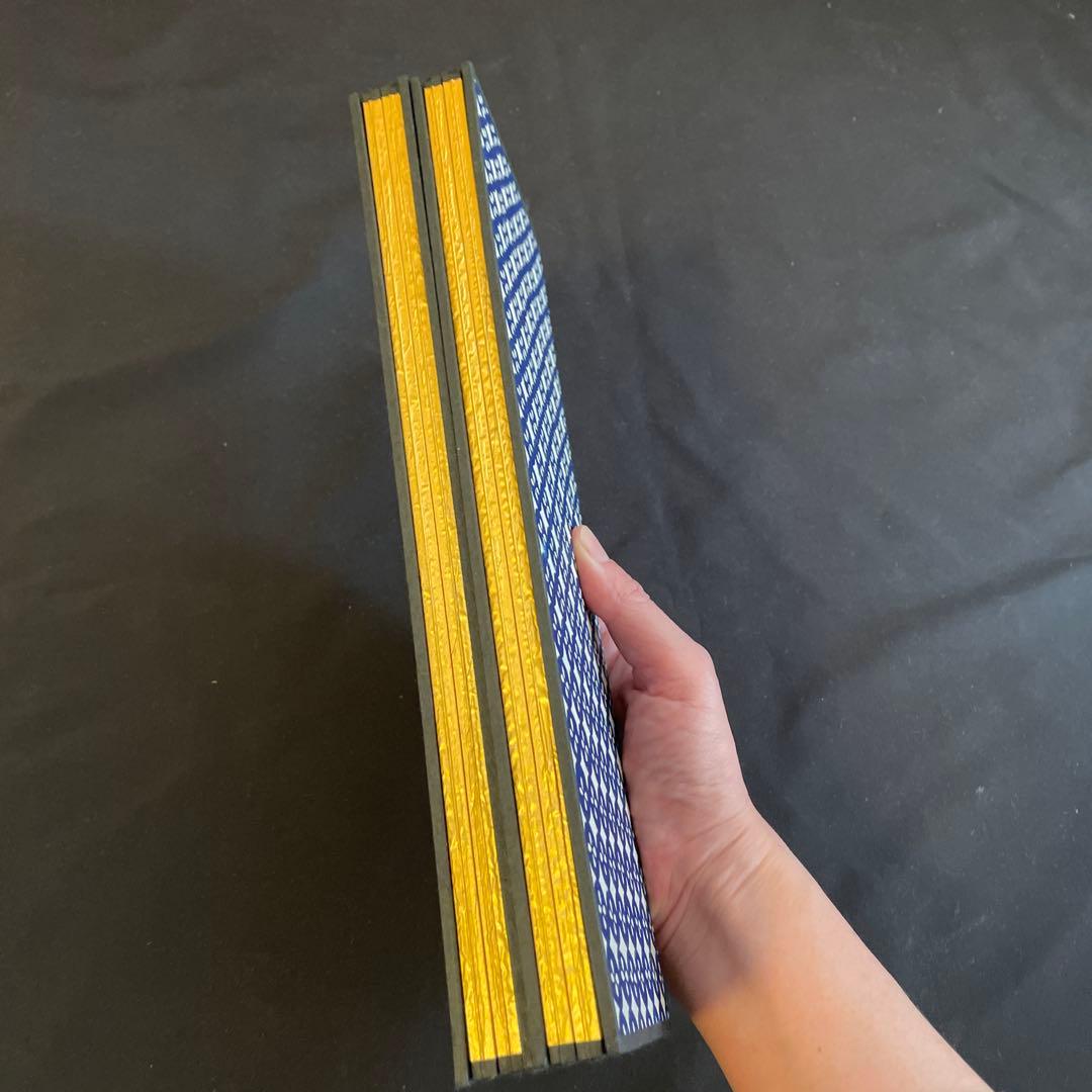 便利堂 縮小屏風「日月山水図屏風」重文表記（国宝指定前ロット）日本美術　美術史