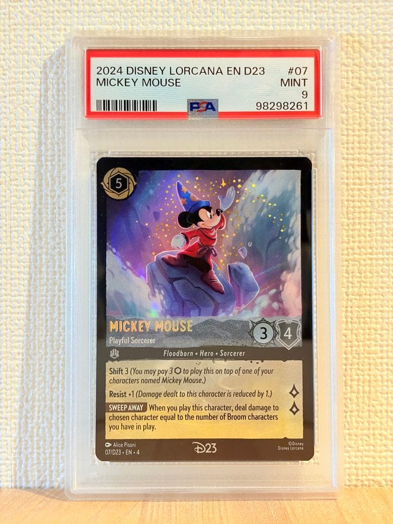 2024 D23限定 ソーサラーミッキー ロルカナ プロモカード & ピン
