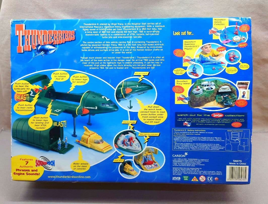 サンダーバード２号　全長４３㎝　未使用　エレトロニック セット　CARLTON