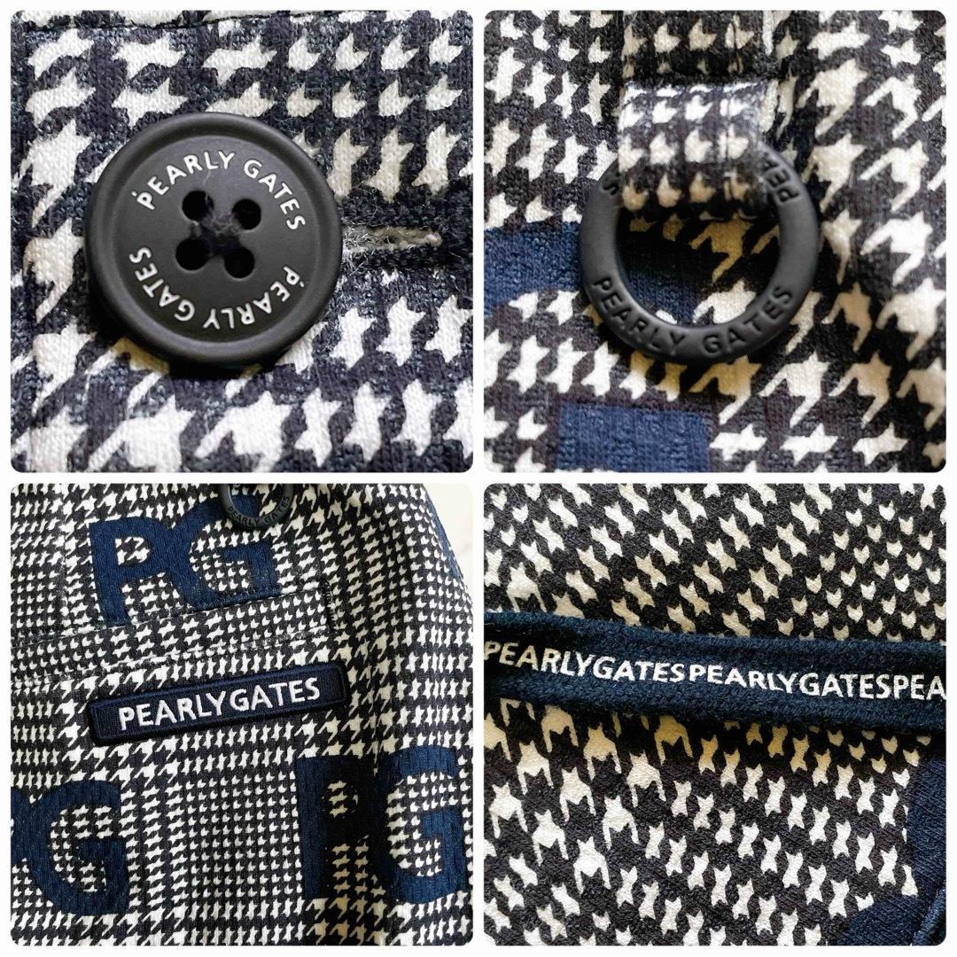 極美品 パーリーゲイツ PGロゴワッペン 千鳥格子柄 ゴルフスカート 0 近年