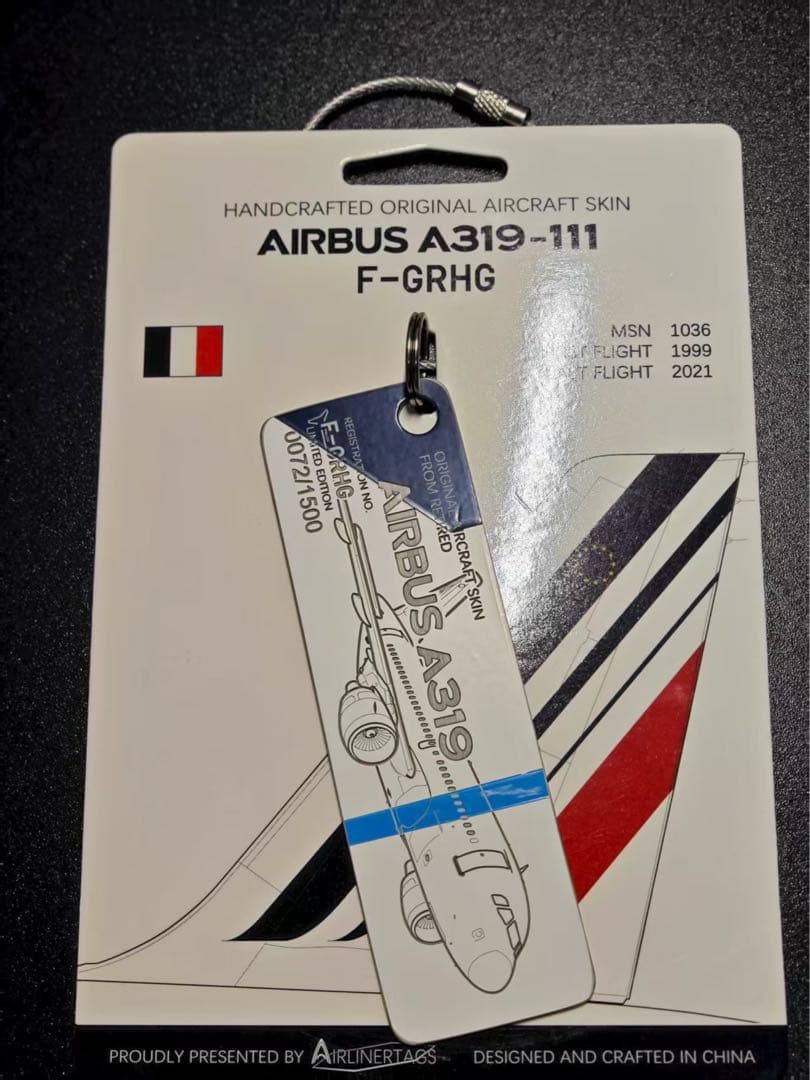 エールフランス Airlinertags A319-111 スペシャル柄