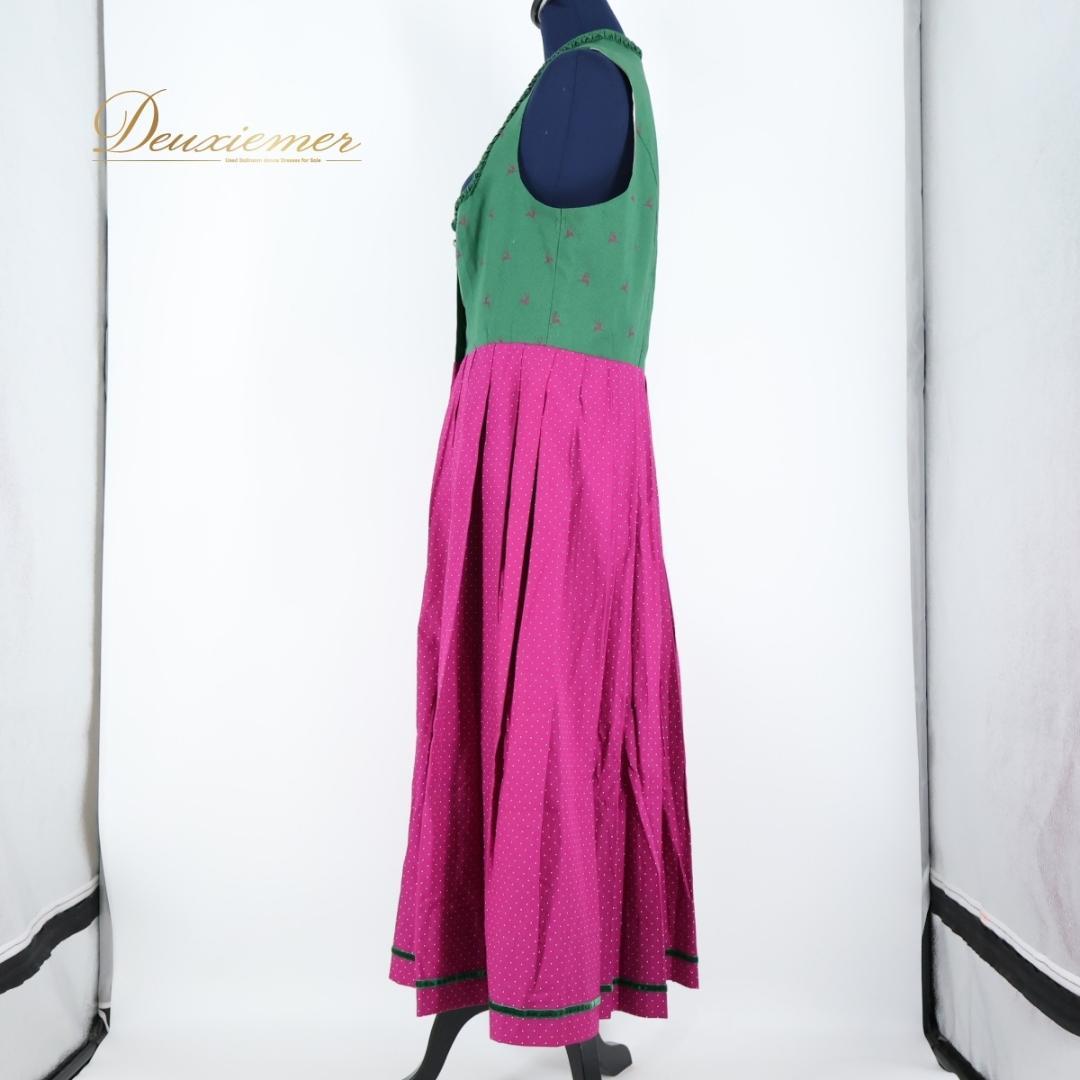 【フォークダンス衣装】ピンク Hammerschmid ワンピース ドレス 緑