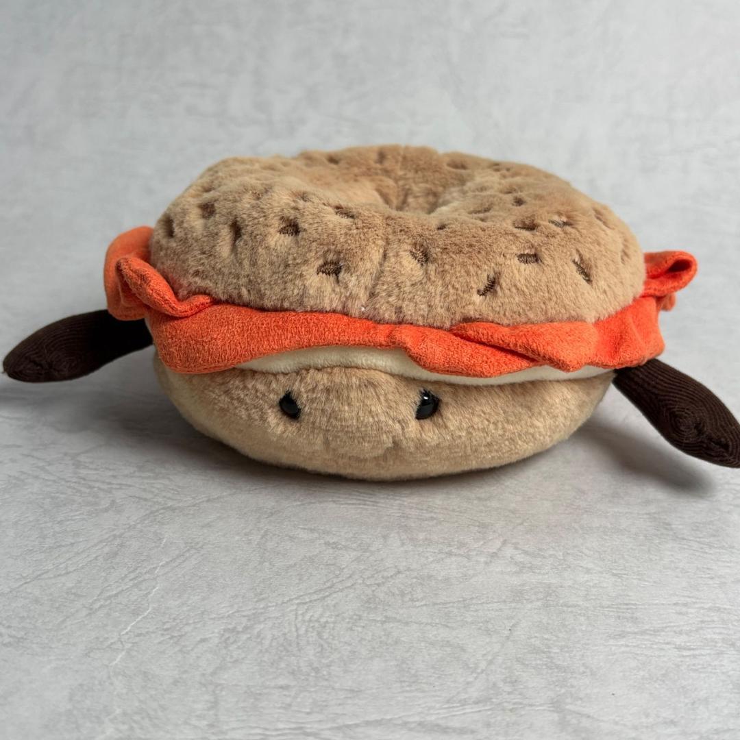 新品　ジェリーキャット べーグル　パン　ベーグルサンド　ぬいぐるみ　袋付き