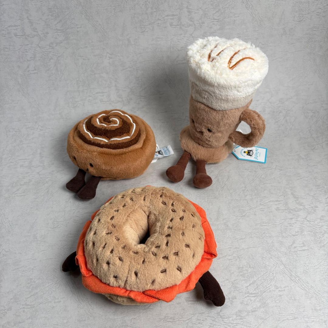 新品　ジェリーキャット べーグル　パン　ベーグルサンド　ぬいぐるみ　袋付き