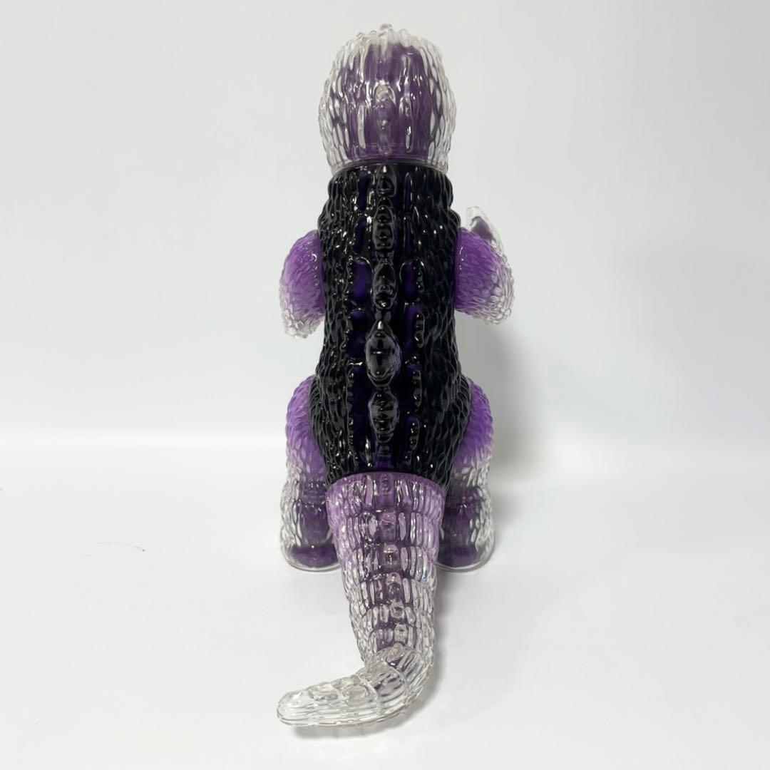 新品希少 シークレットベース アトモス スケルトン ゴジラ ソフビ パープル