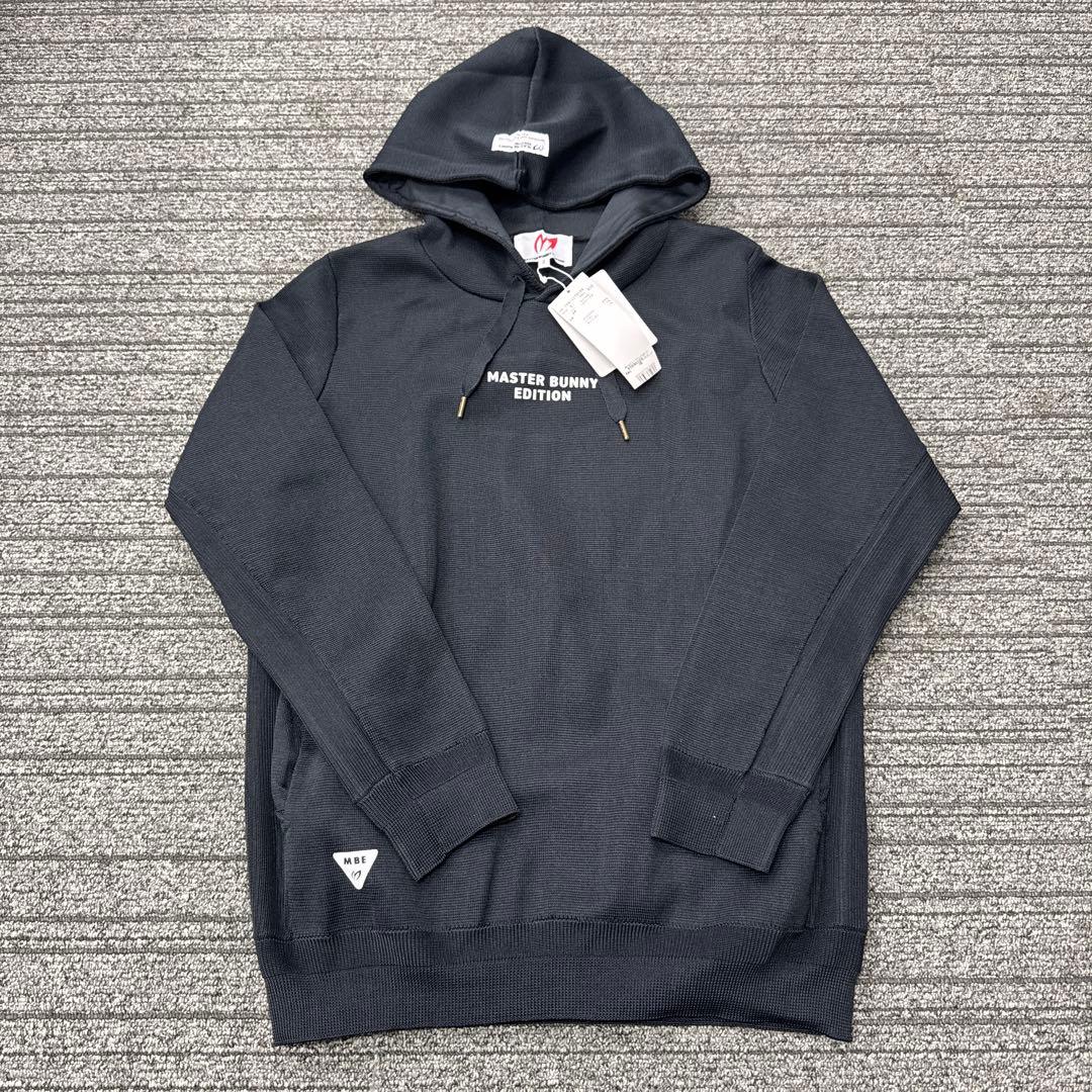 マスターバニー　パーカー　黒　ニット