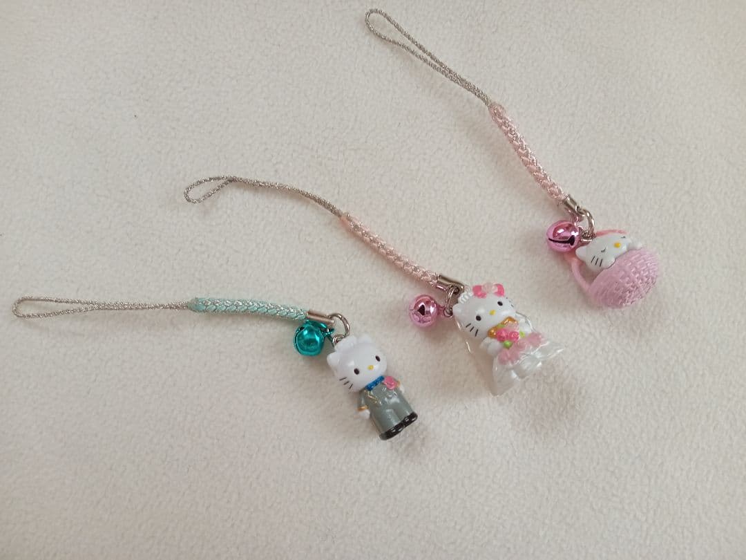 【ゆうパケット】ハローキティ 根付け　軽井沢　他3個セット