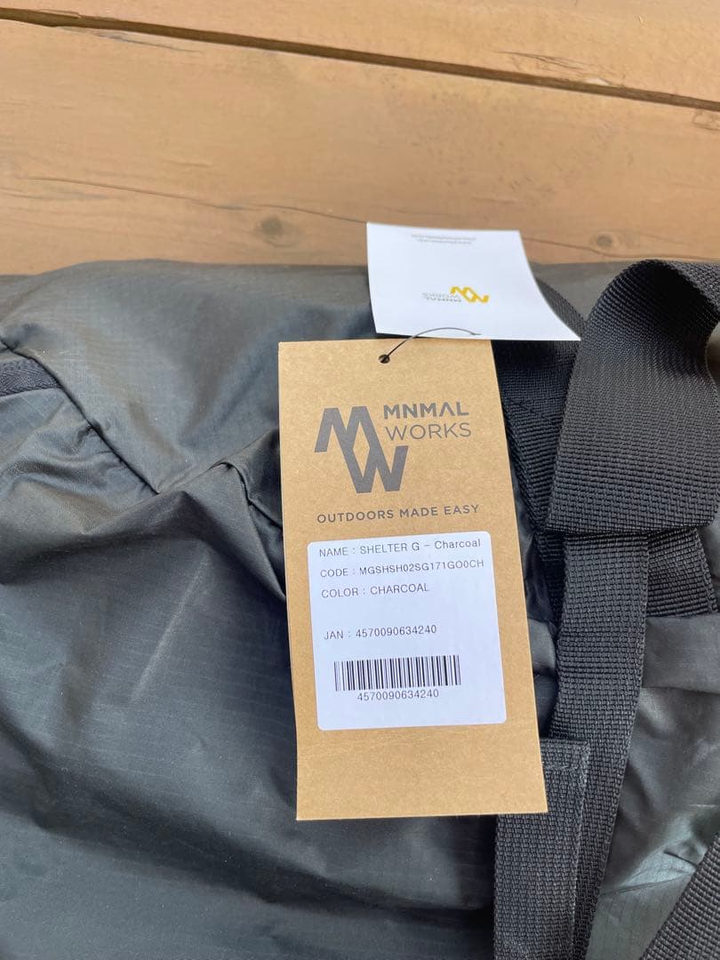 MINIMAL WORKS ミニマルワークス SHELTER Gチャコール