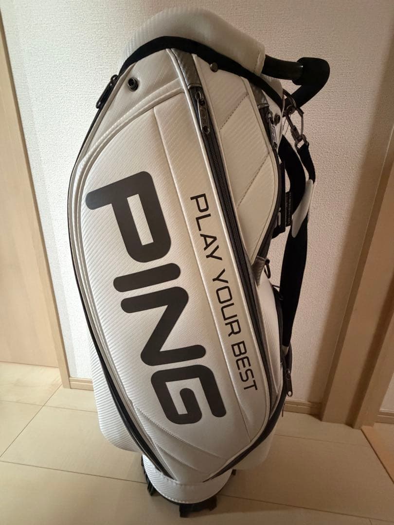 PING キャディバッグ ホワイト ピン