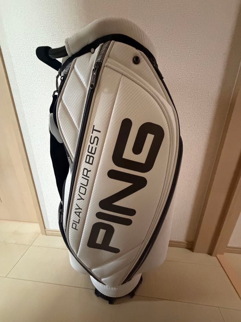 PING キャディバッグ ホワイト ピン