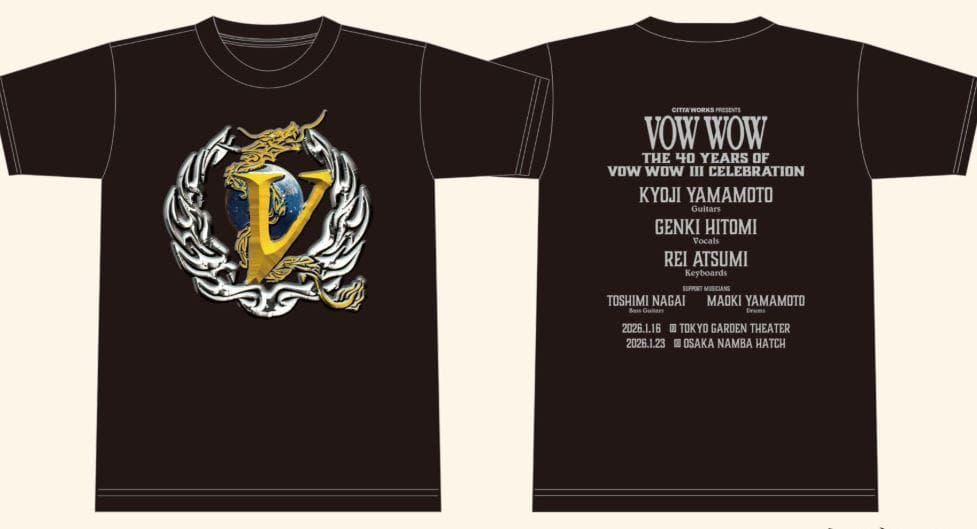 【新品未開封】VOW WOW 2026年 ライブ Tシャツ Lサイズ