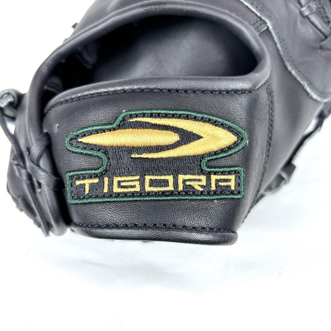 【美品】TIGORA　ファーストミット　右投げ用　軟式グローブ 　ブラック