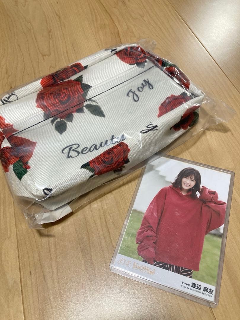 渡辺麻友　AKB 大衣装展　ポーチ　激レア　11月のアンクレット　本物衣装生地