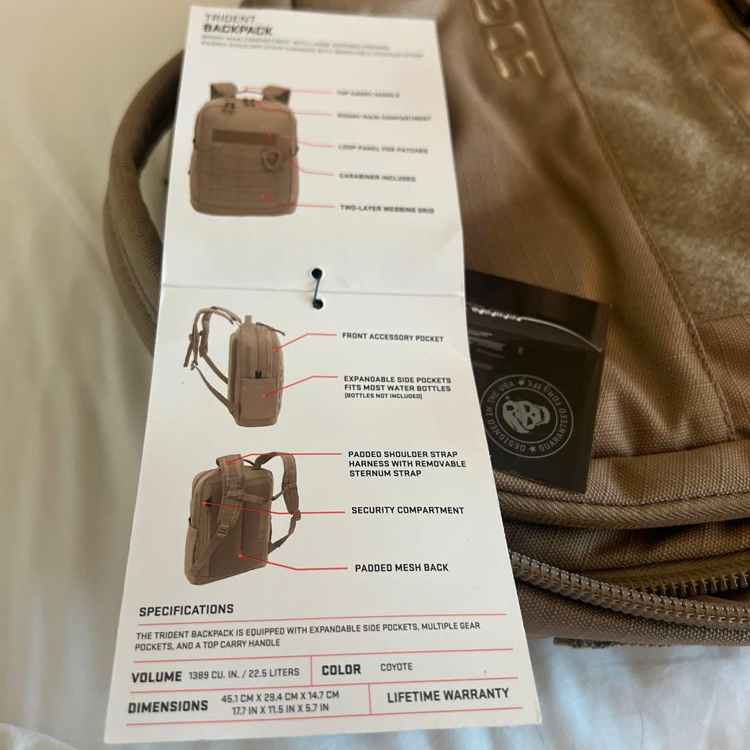 アメリカ直輸入　新品実物　米軍特殊作戦グループ (SOG)用砂漠色戦闘リュック