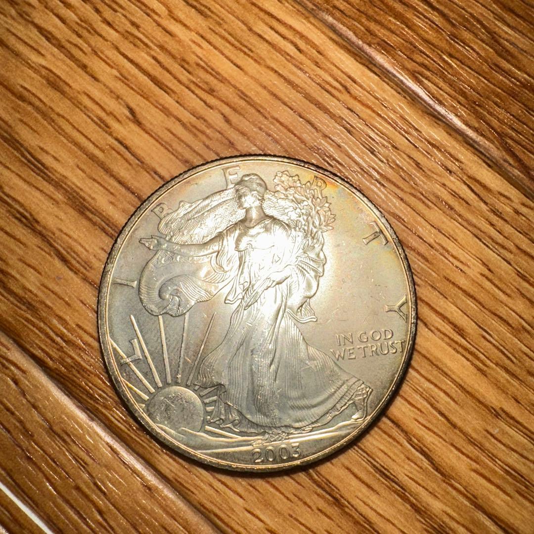 アメリカ 銀貨 イーグル ウォーキングリバティ 1オンス 1ドル銀貨 2003年