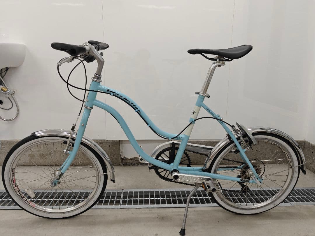 20インチ 406 自転車 m406L 水色 ミニベロ10段変速 ママチャリ