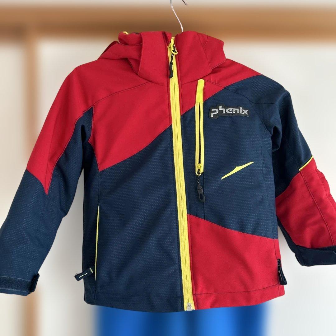 美品　　Phenix 子ども用スキーウェア 赤/青