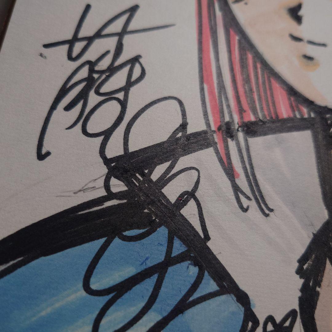 藤沢とおる 直筆カラーサイン色紙