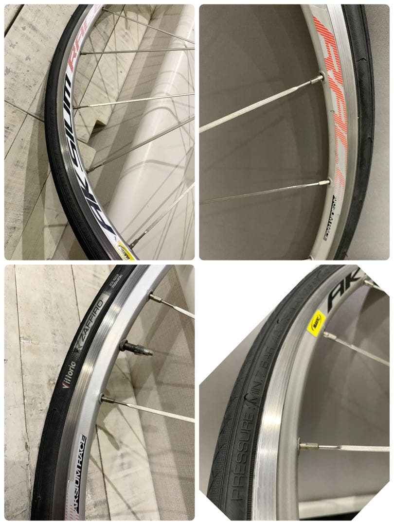 ◆マビックMavic AKSIUM RACE◆ホイール＆タイヤ美品◆