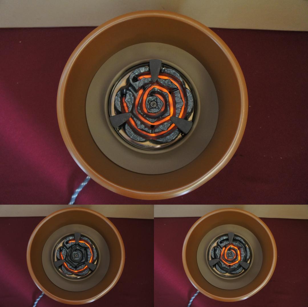 ☆美品 立礼棚卓用 銅風炉 銅製 丸炉 400W(可変)炭型 電熱器 送料込み