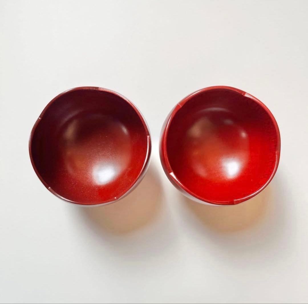 奥の麻衣子　漆　ぐい呑　豆鉢　2個　漆器