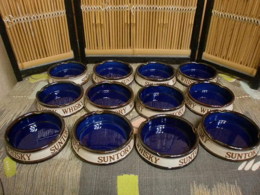 SUNTORY サントリーウイスキー　新品・灰皿 12個セット　昭和レトロ