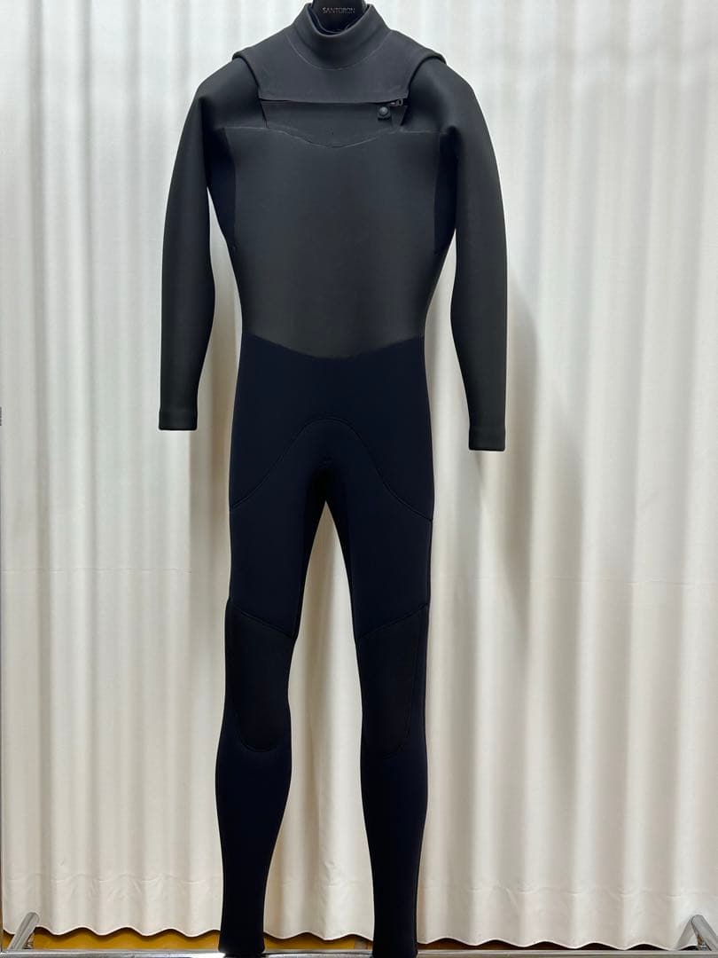 セミドライ　オールブラック　5/3mm チェストジップ　M, ML,XL