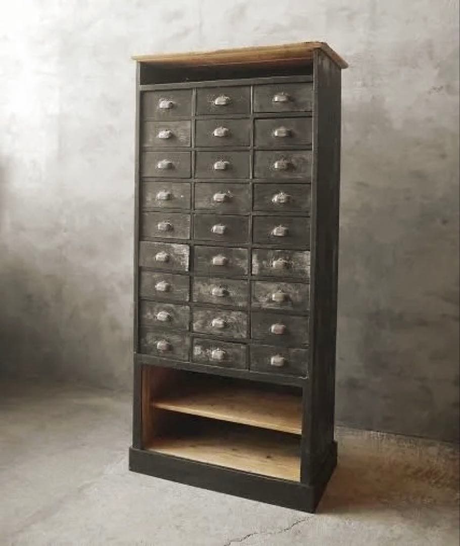 フランス アンティーク シェルフ インダストリアルラック キャビネット