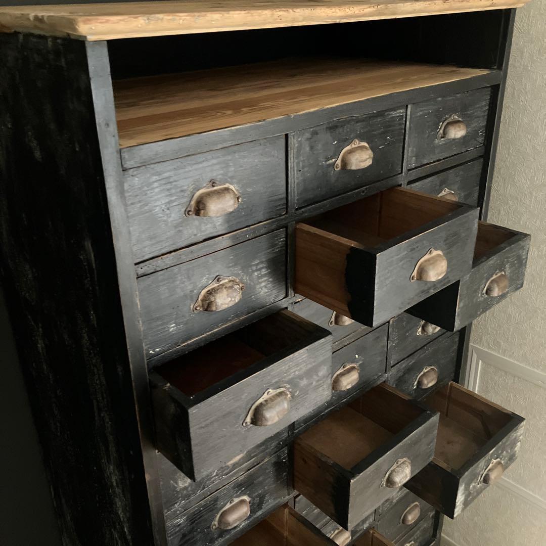 フランス アンティーク シェルフ インダストリアルラック キャビネット