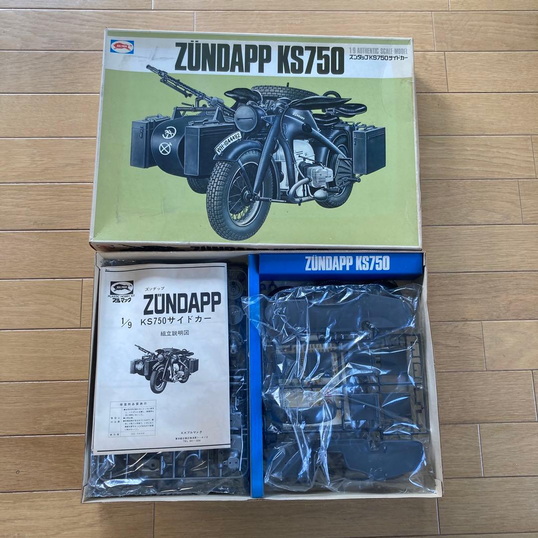 BULLMARK 1/9 ZUNDAPP KS750サイドカー 希少プラモデル