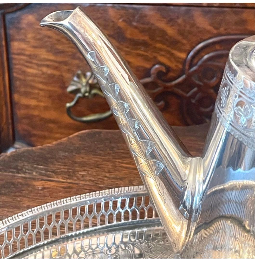 英国　イギリス　アンティーク　ティーセット　シルバープレート　純銀P 銀製品