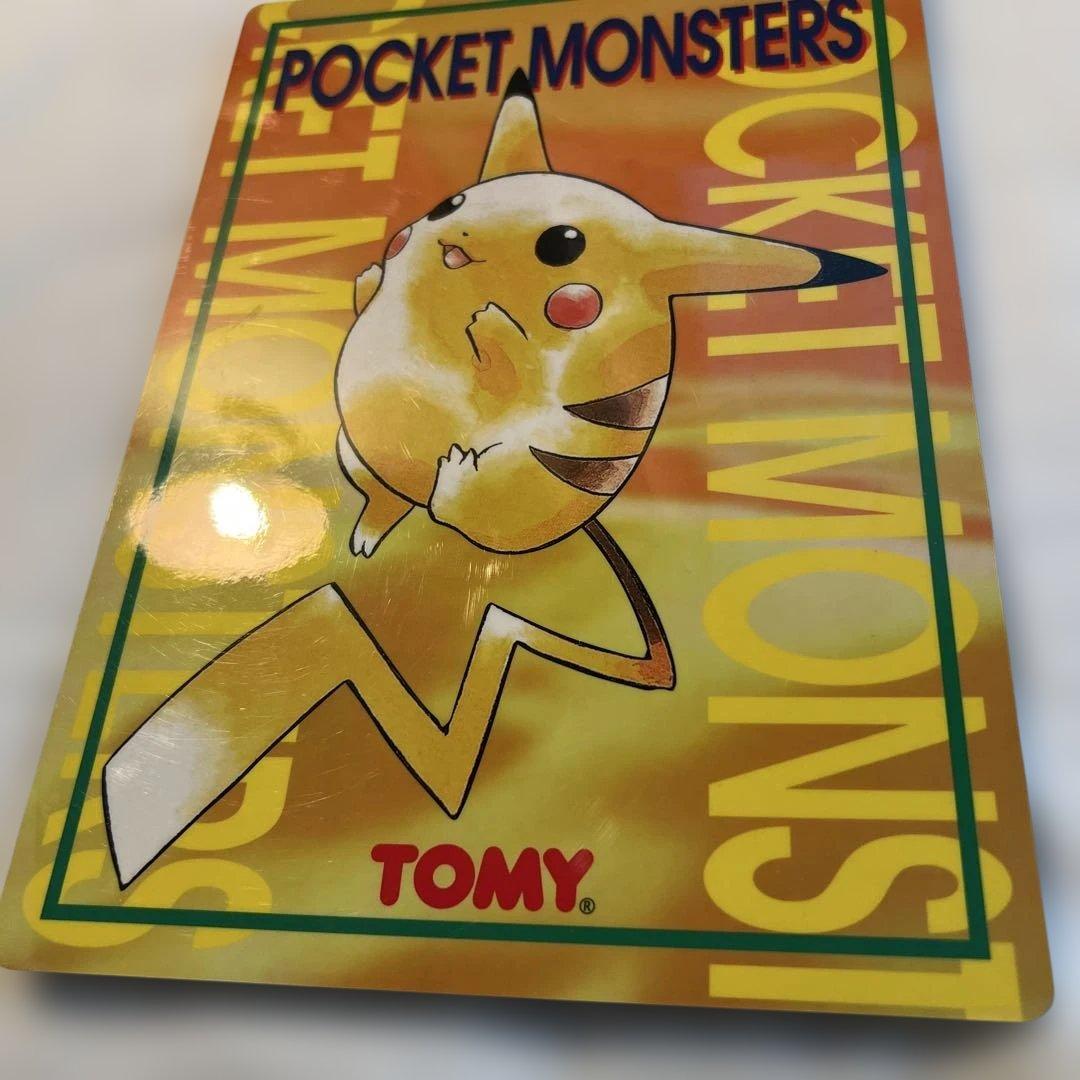 ポケモン　レトロ　ピカチュウ　当時品　下敷き　シール　ポケットモンスター