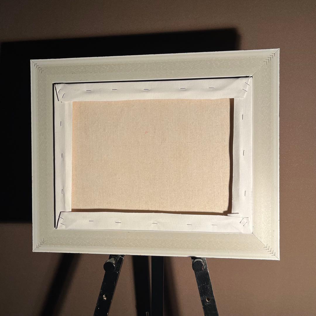 ★秀作★手書き油絵 ゴッホ 星月夜 額付 肉筆絵画 インテリア 油彩画