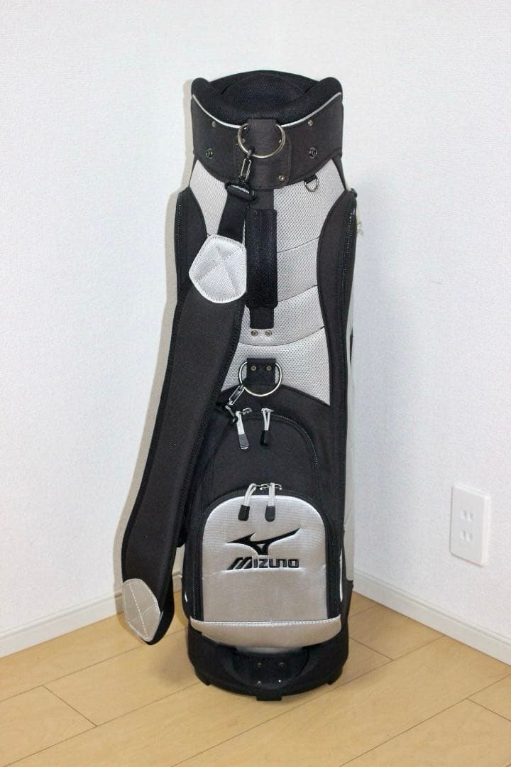 MIZUNO ミズノ キャディバッグ❗️ブラック×シルバー