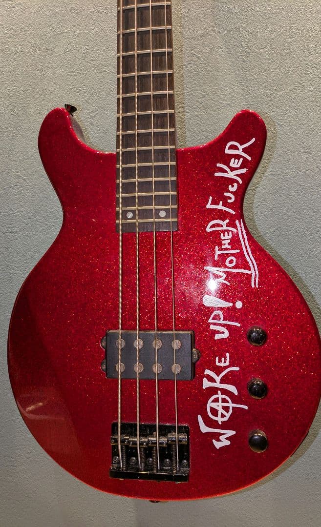 EDWARDS E-J-85TM 赤ラメ LUNA SEA J ベース　ルナシー