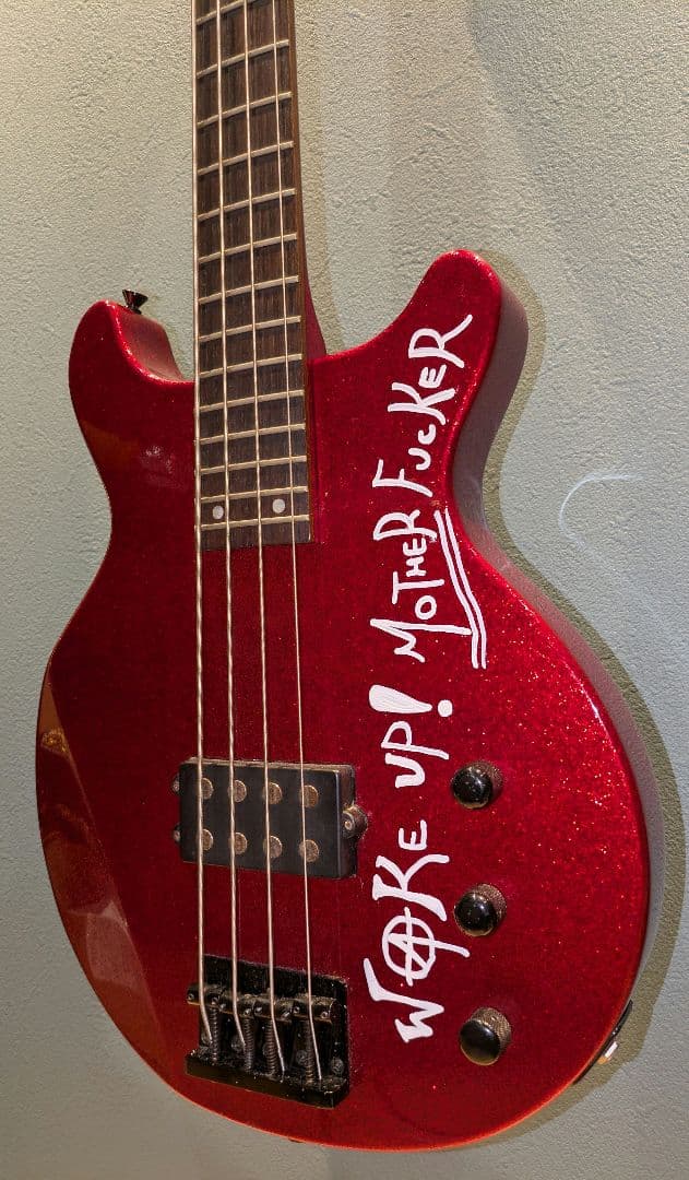 EDWARDS E-J-85TM 赤ラメ LUNA SEA J ベース　ルナシー