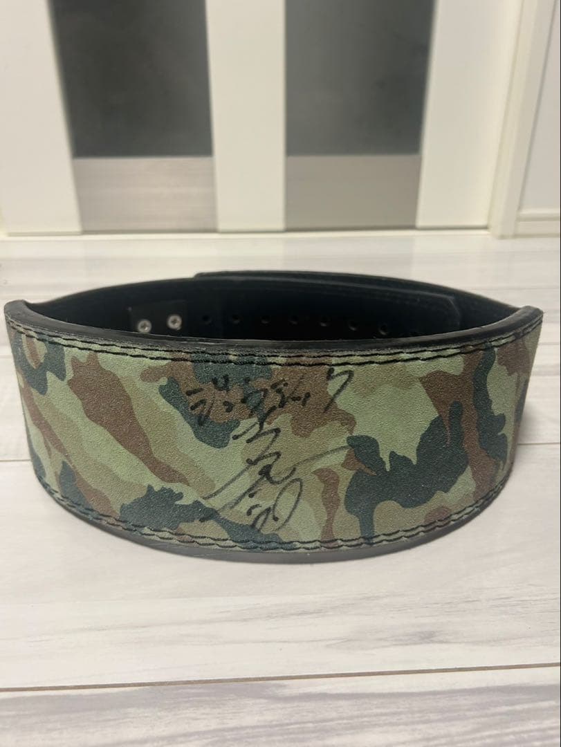 ジュラシック木澤　ジュラシックギア　レザーベルト　サイズL サイン入り