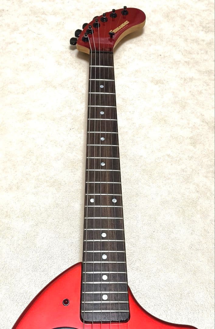 【超美品】ZO-3 芸達者 メタリックレッド アンプ内蔵ミニギター ケース付