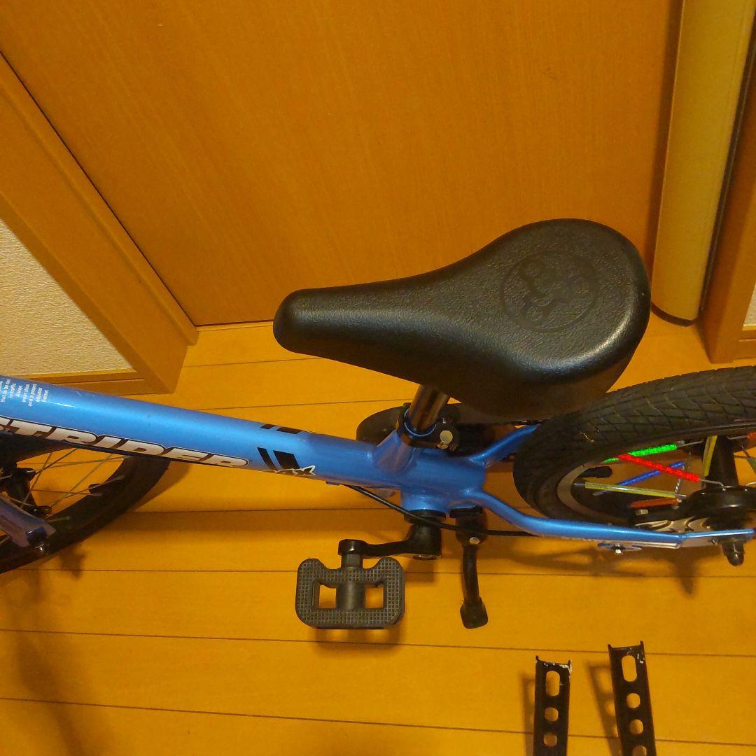 STRIDER 14x ブルー スタンド 補助輪付き