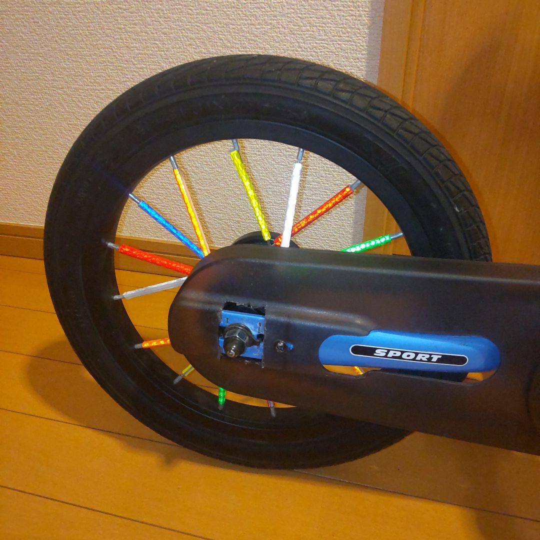 STRIDER 14x ブルー スタンド 補助輪付き