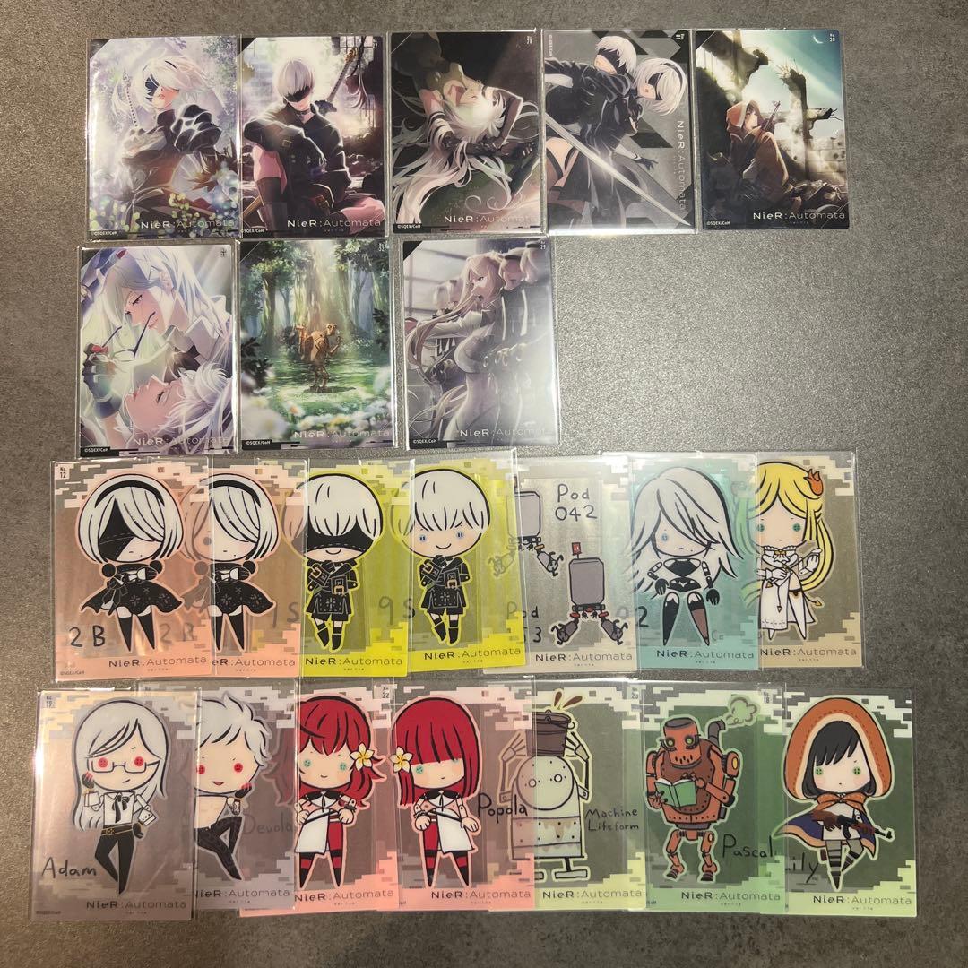 ニーアオートマタ クリアカード コンプリート