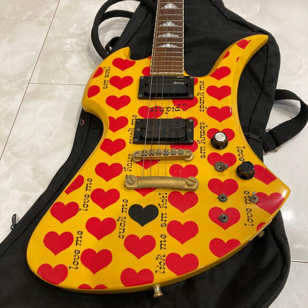 Burny MG-145S HY hide Model 】イエローハートギター