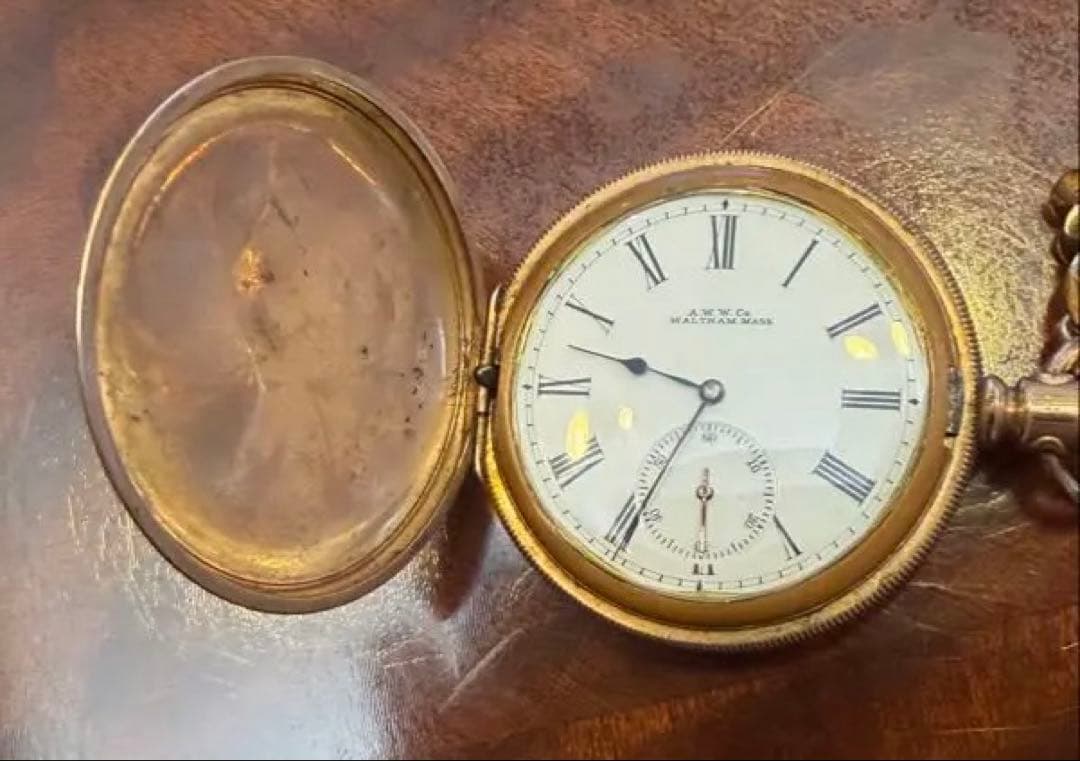 Waltham 懐中時計　稼働中